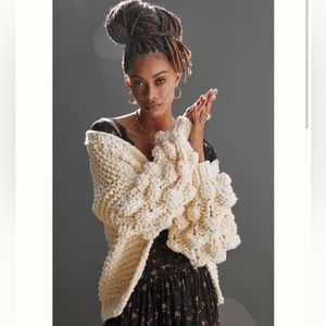 NWT Anthropologie Sacchi Bauble-Sleeved Cardigan One Size